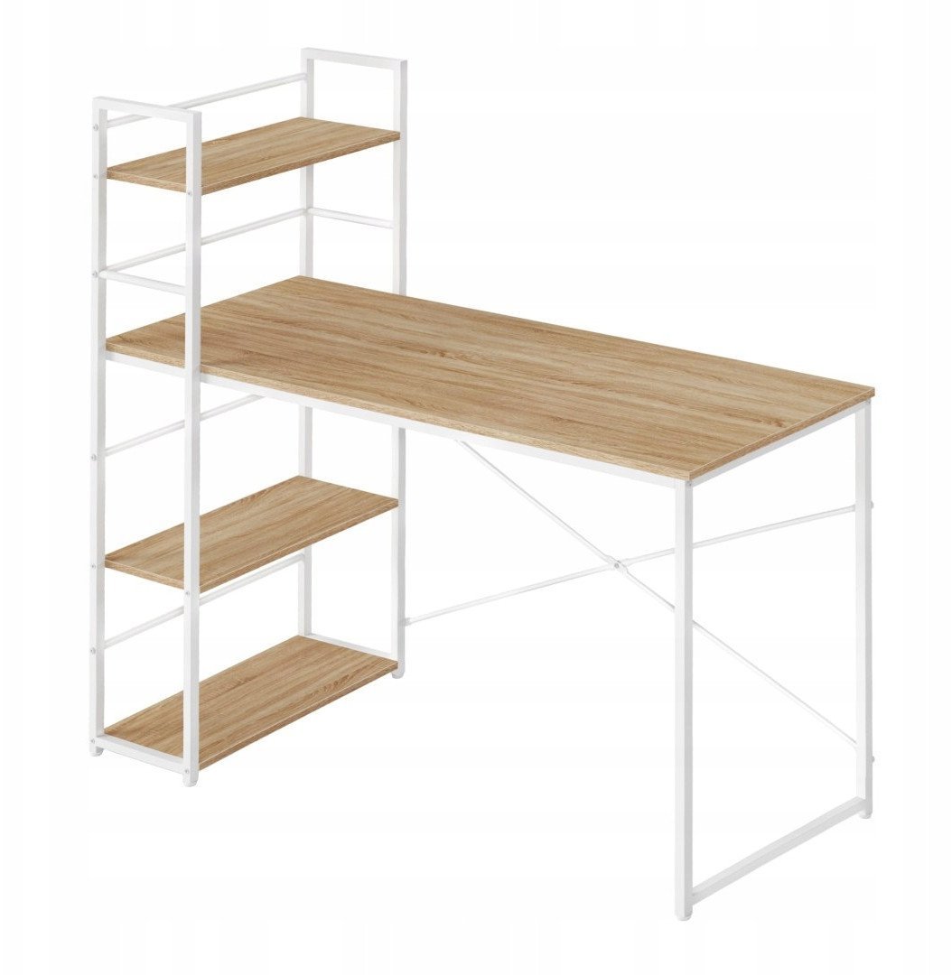 Biurko Komputerowe MAX 4.0 - sonoma / nogi białe