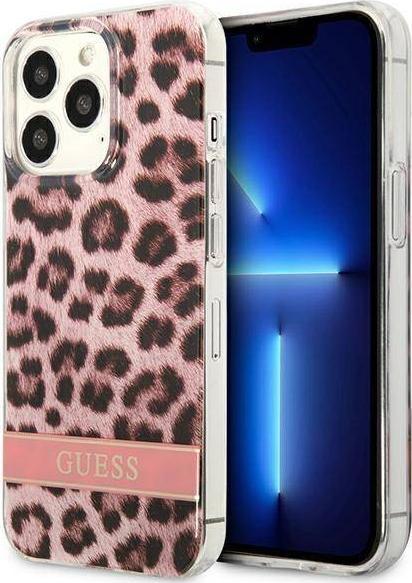 Guess Guess GUHCP13LHSLEOP iPhone 13 Pro / 13 6,1" różowy/pink hardcase Leopard
