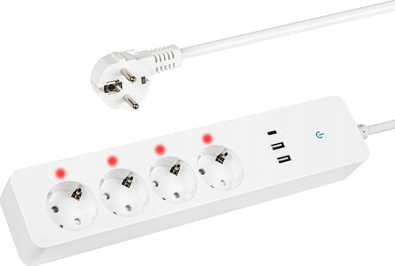 Blow Inteligentna listwa zasilajšca 1,5m 2xUSB+USB-C WiFi Tuya