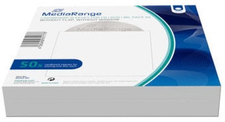 MediaRange Pappstecktaschen o.Lasche u.Sichtf.,50er-Pack,ws