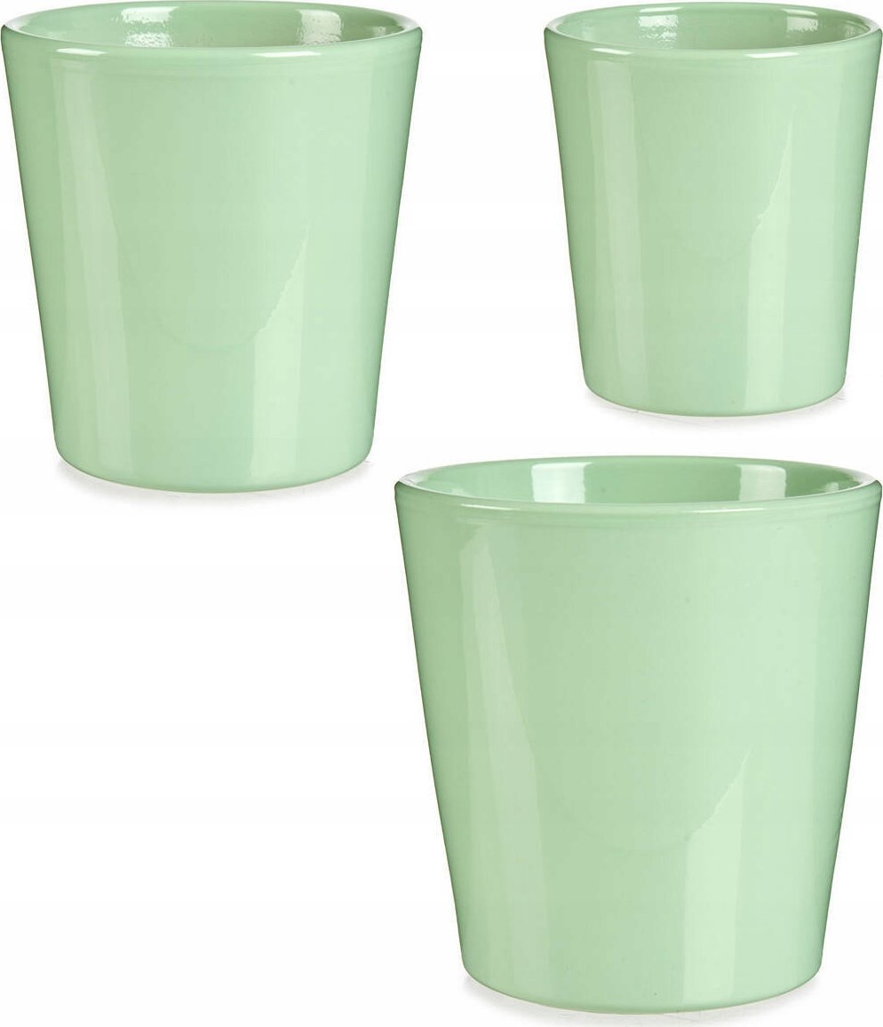 Ibergarden Zestaw doniczek ceramicznych CONICAL, pastelowe kolory, 3 sztuki