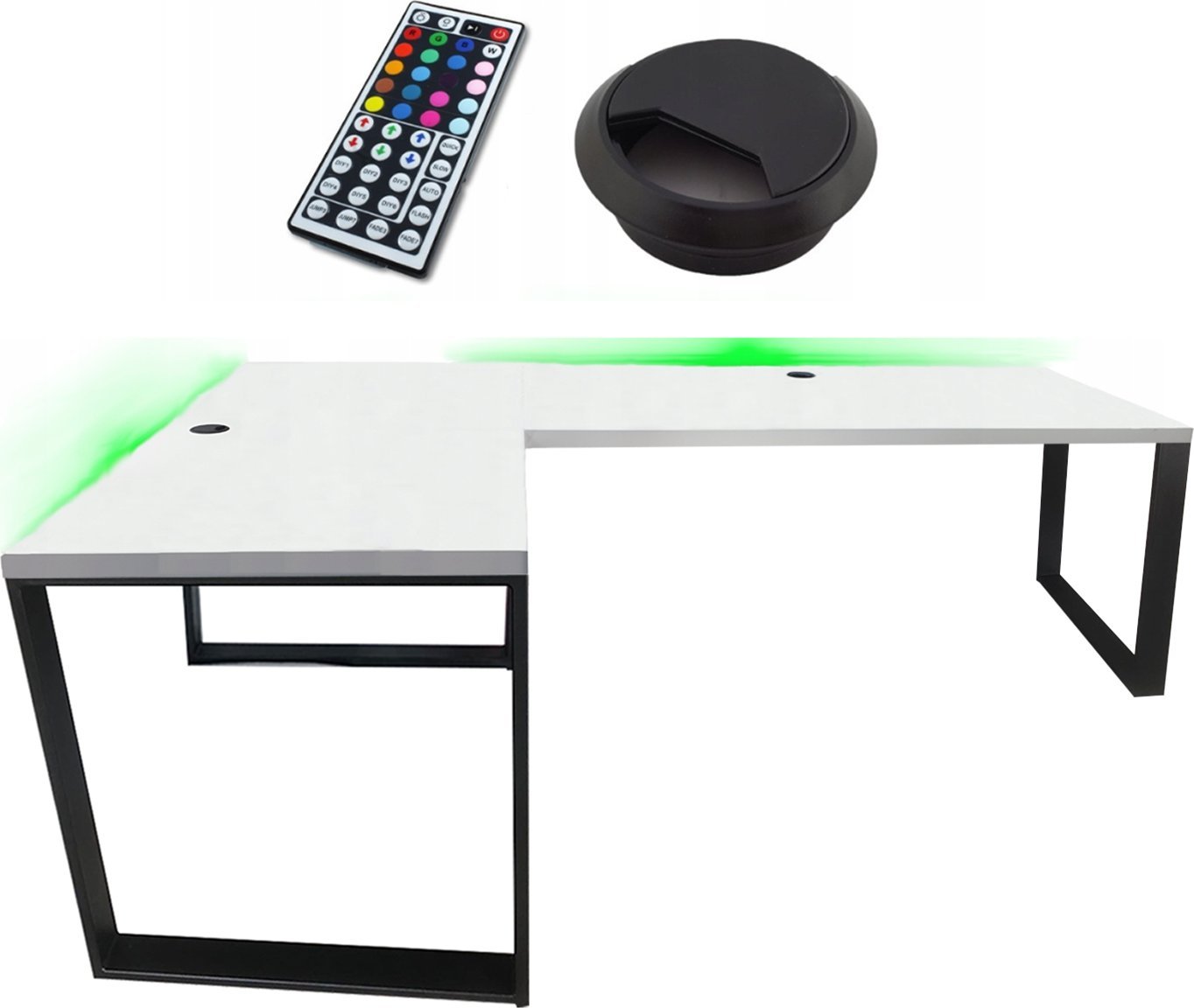 BIURKO GAMINGOWE NARONE LOFTOWE KOMPUTEROWE 240X160 PRZELOTKA PRODUCENT