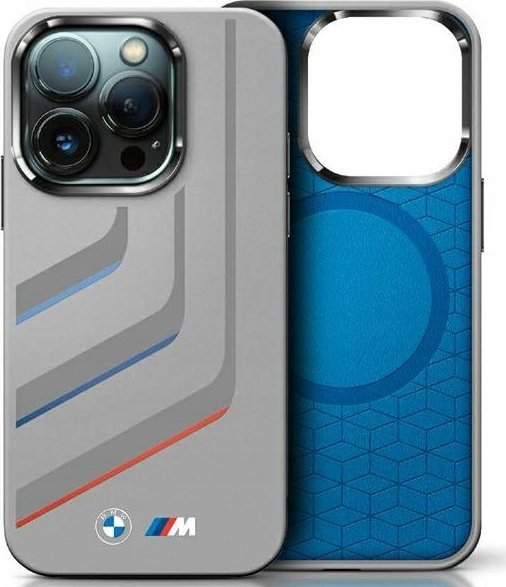 BMW BMW BMHMP16X23SLIG iPhone 16 Pro Max 6.9" gray/gray hardcase Silicone Turning Lines MagSafe