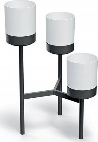 Prosperplast Kwietnik z Doniczkami niski Bloomie IKD3L Biały