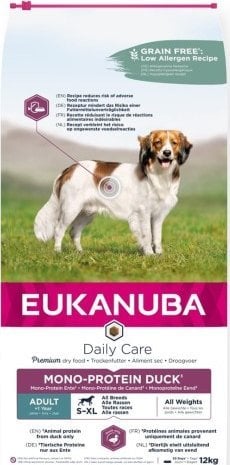 Eukanuba Eukanuba Daily Care Adult Protien Kaczka - sucha karma dla psa 12 kg