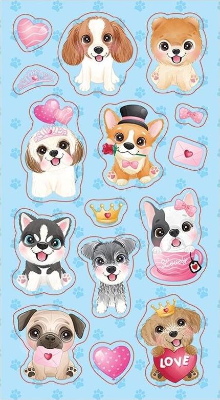 Ranok Naklejki Małe pieski