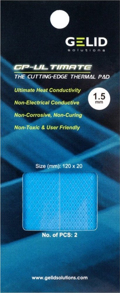 Gelid Gelid GP-Ultimate thermalpad 120x20x1.5mm 2pcs TP-VP04-R-C