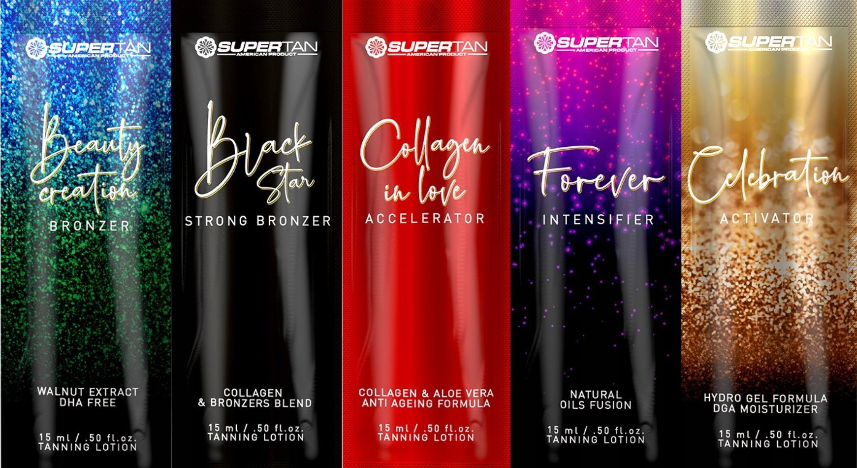 Supertan Supertan Saszetki Do Opalania Zestaw x100szt