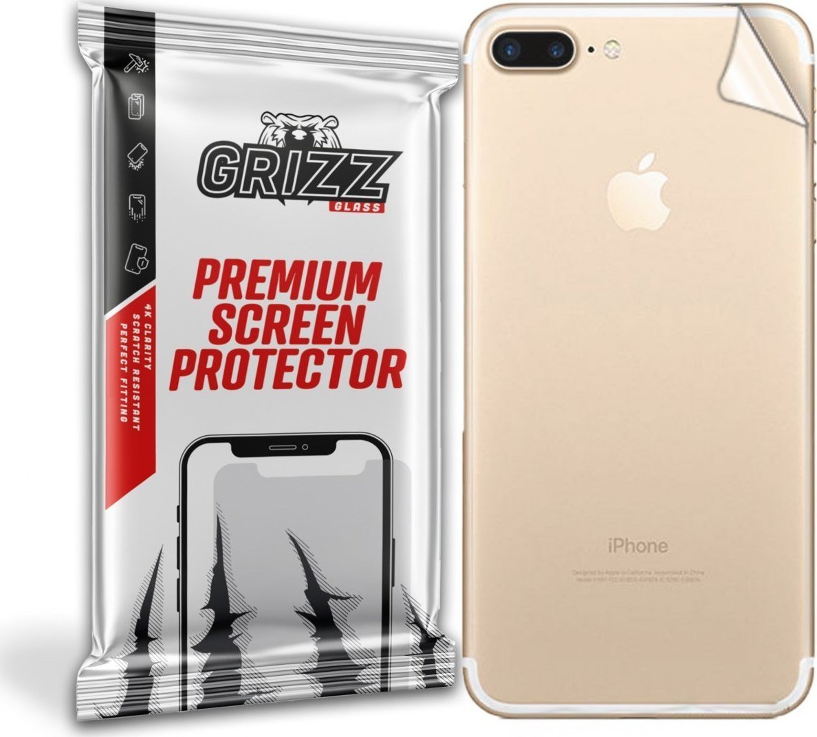 GrizzGlass Folia na tył Grizz Apple iPhone 7 Plus