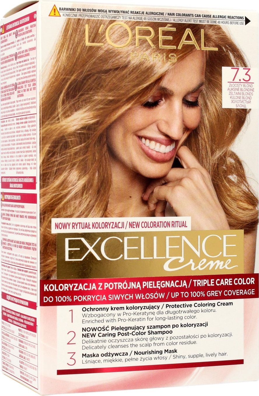 L’Oreal Paris Excellence Creme 7.3 złocisty blond