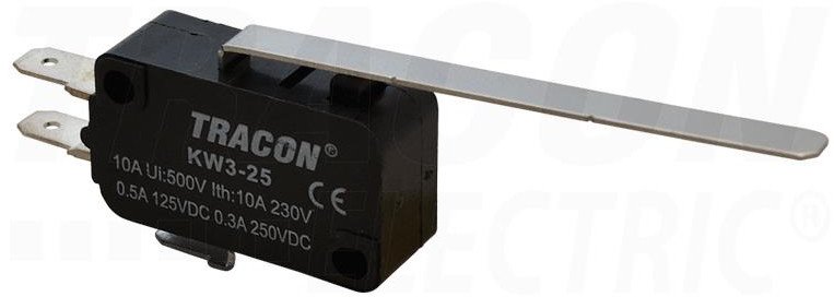 Wyłącznik krańcowy mikro z dźwignią sprężynową KW3-25