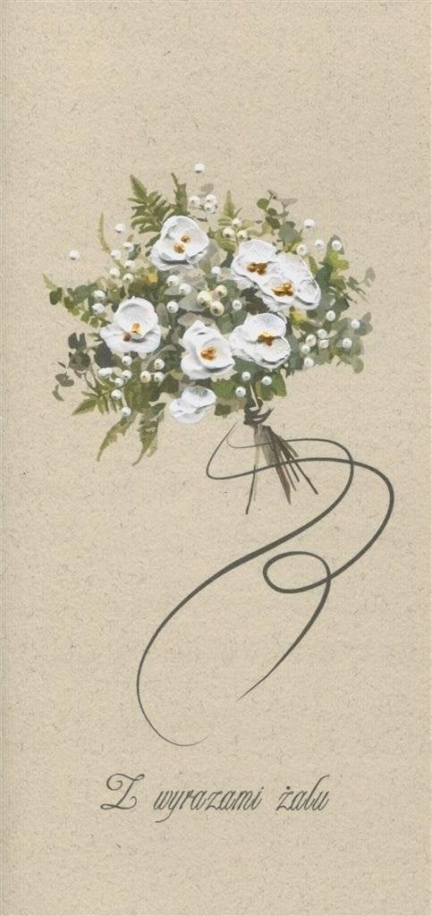 MAK Karnet Kondolencje DL KON04 - Bukiet