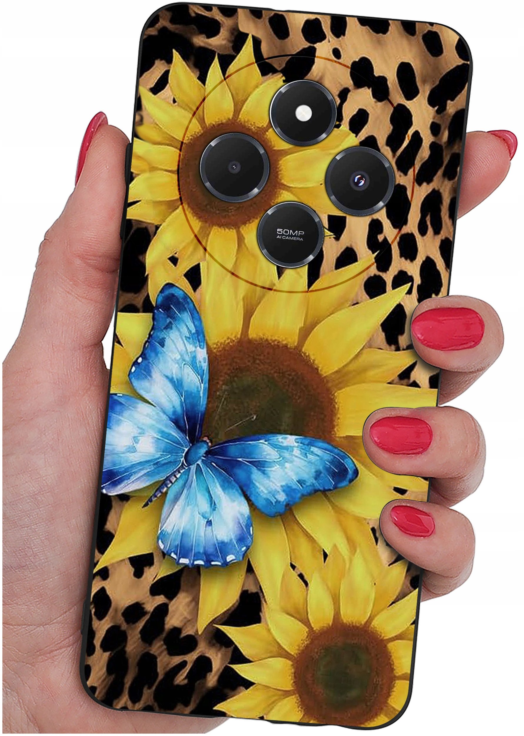 Etui do Xiaomi Redmi 14C WZORY |SILIKONOWE MATT CASE + SZKŁO 9H