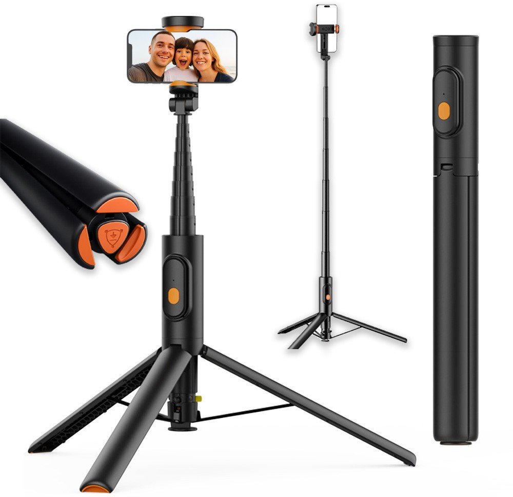Selfie Stick Supero z automatycznym rozkładaniem, czarny