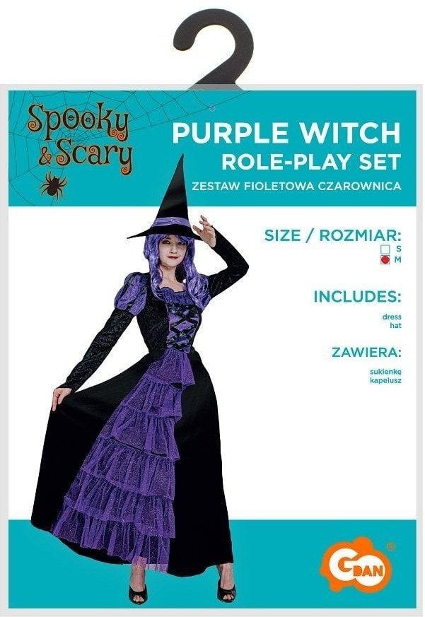 Strój dla dorosłych Fioletowa Czarownica rozm. M
