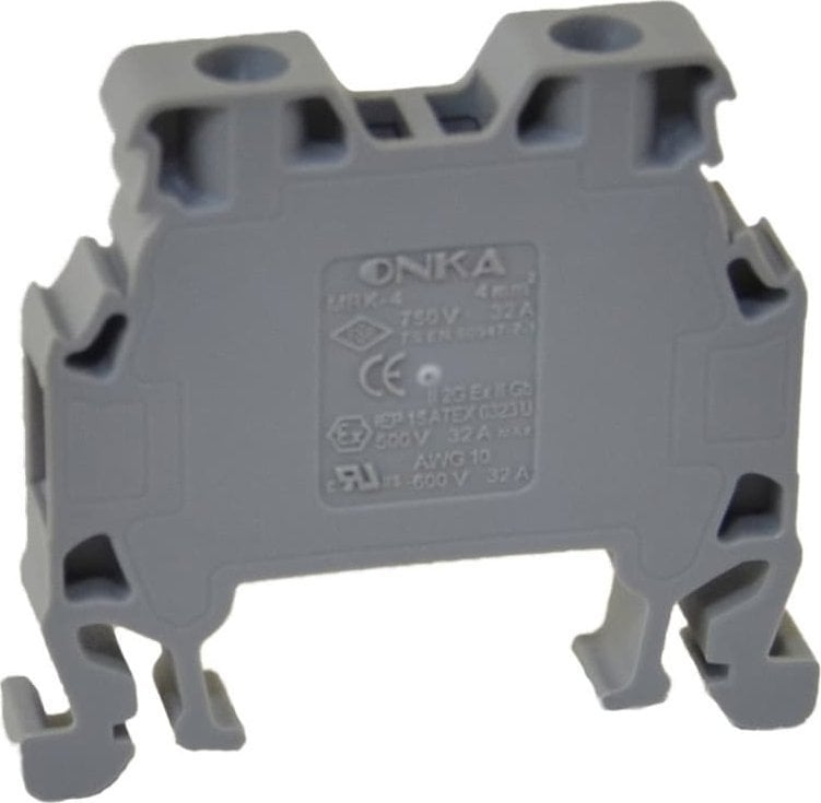 ONKA Elektrik Złączka uniwersalna śrubowa MRK 4mm2 szara T0-1022
