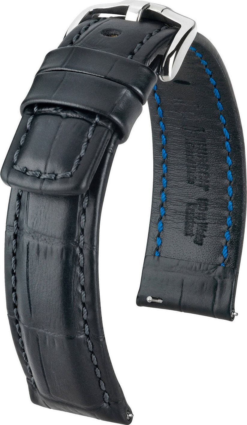 Hirsch Skórzany wodoodporny pasek do zegarka 22 mm HIRSCH Grand Duke 02528051-2-22