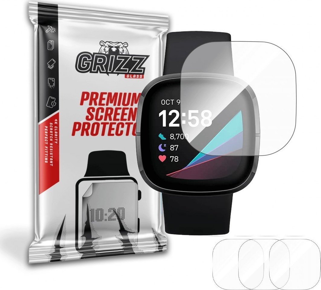 GrizzGlass Folia hydrożelowa Grizz Fitbit Sense