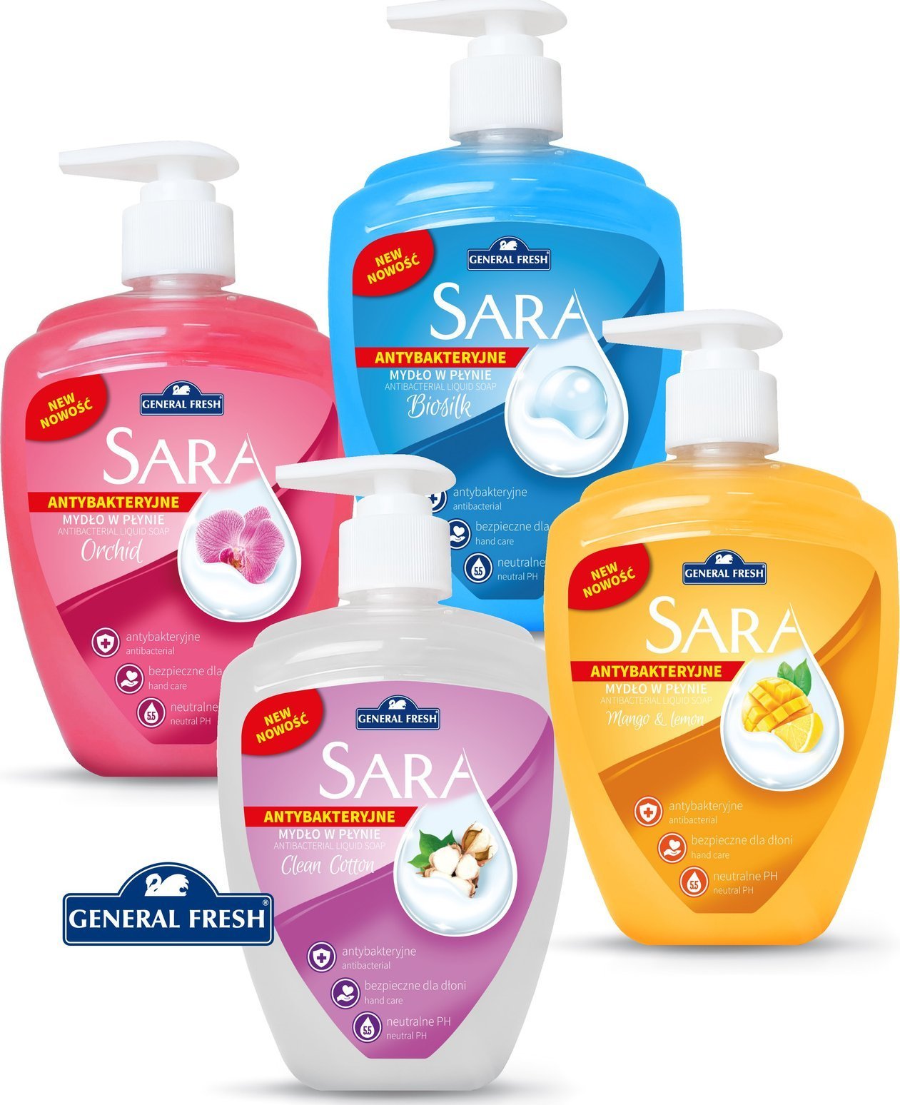 SARA Mydło w płynie Sara 500ml orchidea