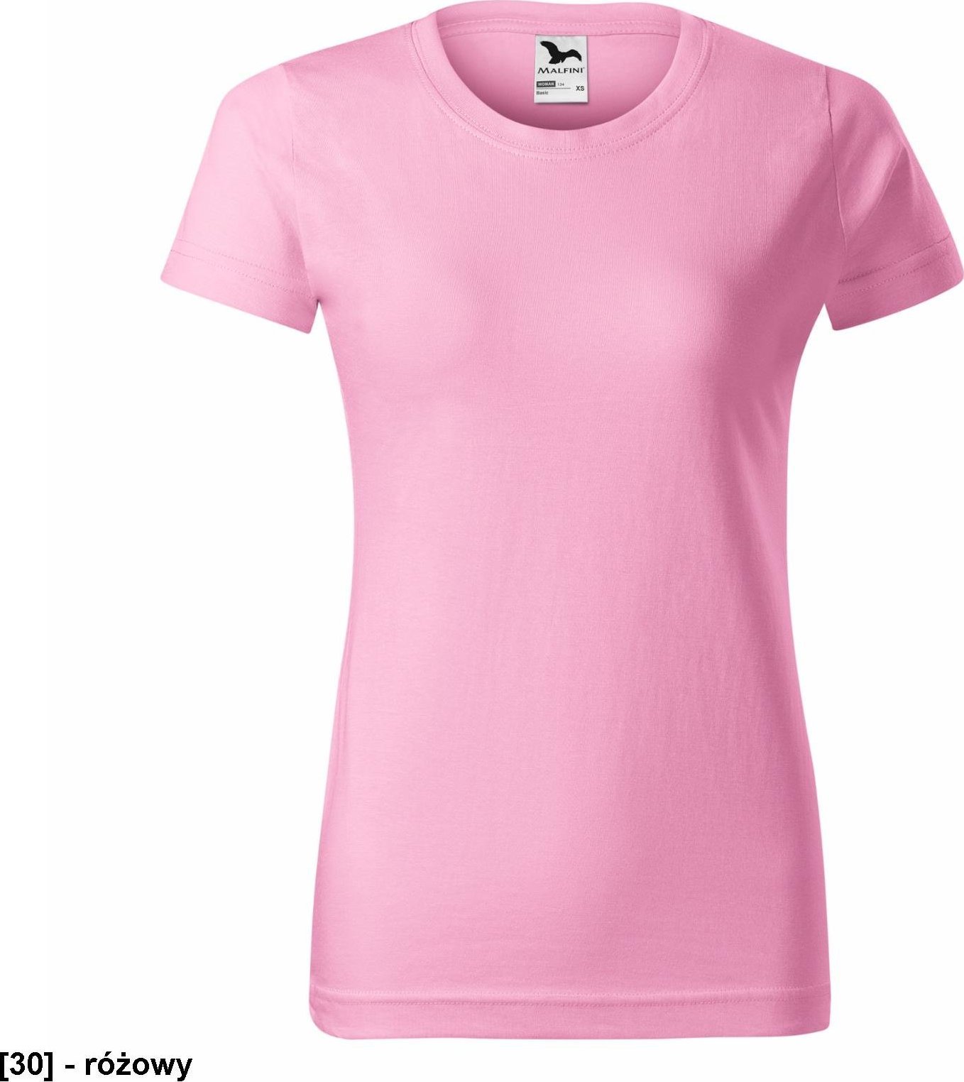 MALFINI Basic 134 - ADLER - Koszulka damska, 160 g/m - różowy XS