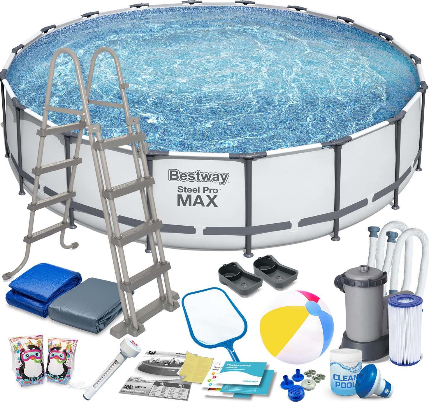Bestway Basen stelażowy Steel Pro Max 549cm 18w1 (56462)