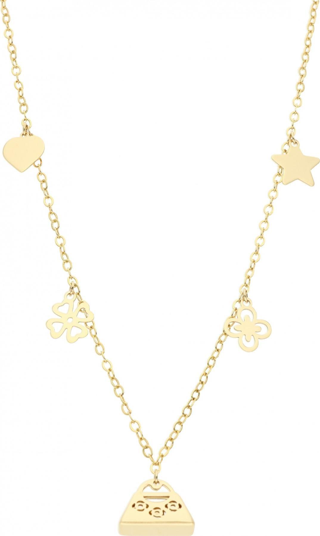 Rosanto Złoty naszyjnik z przywieszkami 45 cm 585 14k