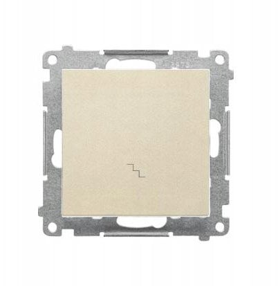 Kontakt-Simon Schodowy łącznik moduł 10 AX, 250 V~, szybkozłącza mat w kolorze szampańskim TW6.01/144