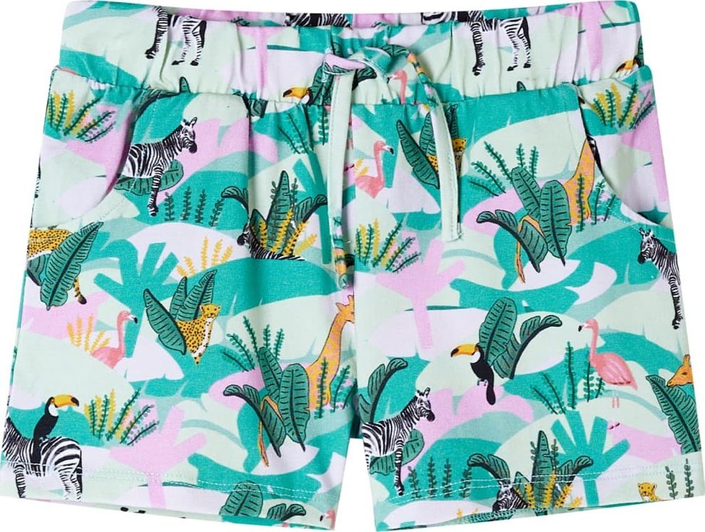 vidaXL Szorty dziecięce ze sznurkiem, jasna mięta, 92