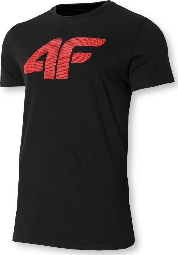 4f Koszulka męska H4Z22-TSM353 Czarna r.S