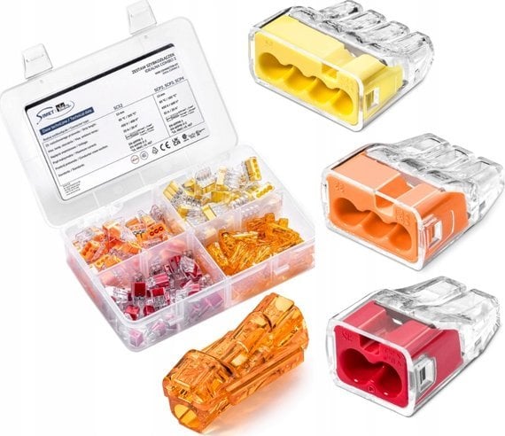 Simet Zestaw 120szt. szybkozłączek do drutów SCP2, SCP3, SCP4, SCS2 Simet Ideal Combo2 88000902 organizer