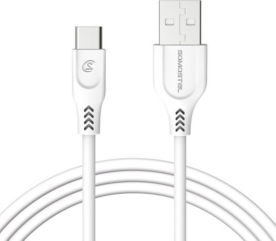 Kabel USB USB-A - USB-C 1.2 m Biały (25715)