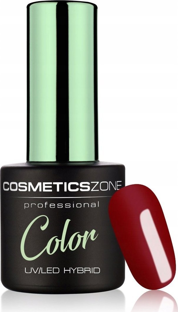 Cosmetics Zone Lakier hybrydowy hipoalergiczny bordowy 7ml - Cherry Wine 718