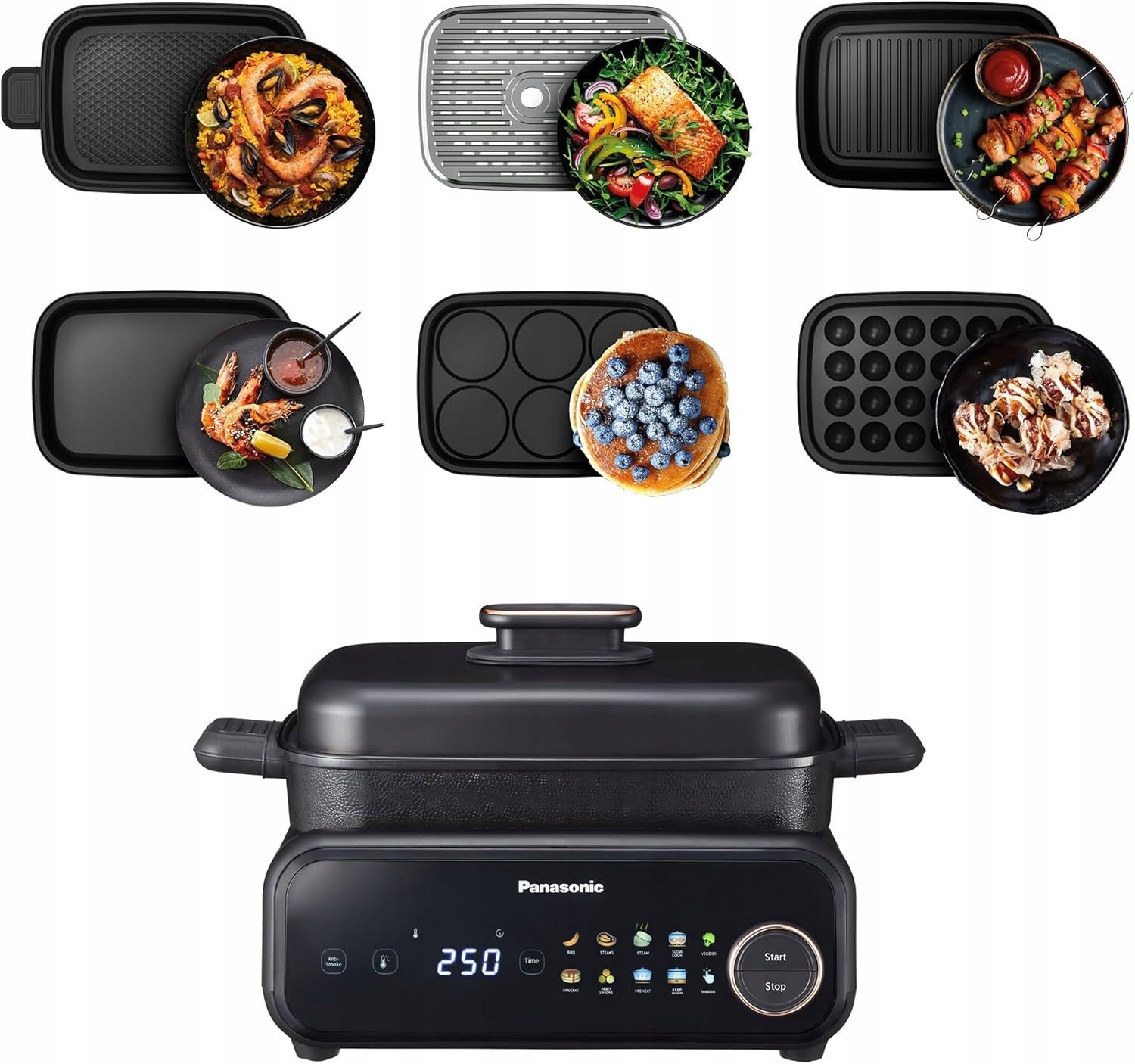 Panasonic NF-GM600 Multicooker wielofunkcyjny garnek 6w1 1400W 40-250 C