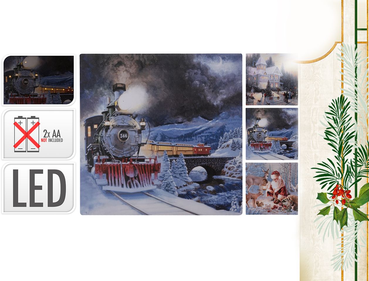 Hanipol Obraz led 30x30cm (mix 3 wzorów) (219-7086)