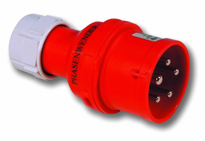 PCE Wtyczka przenośna ze zwrotnicą faz Twist 32A 400V 3P+Z+N IP44 7025-6