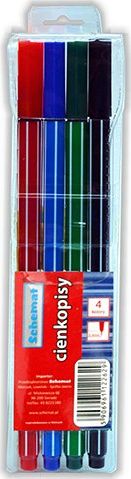 SCHEMAT Cienkopis SCHAMAT 0.4mm komplet 4 kolory Schemat