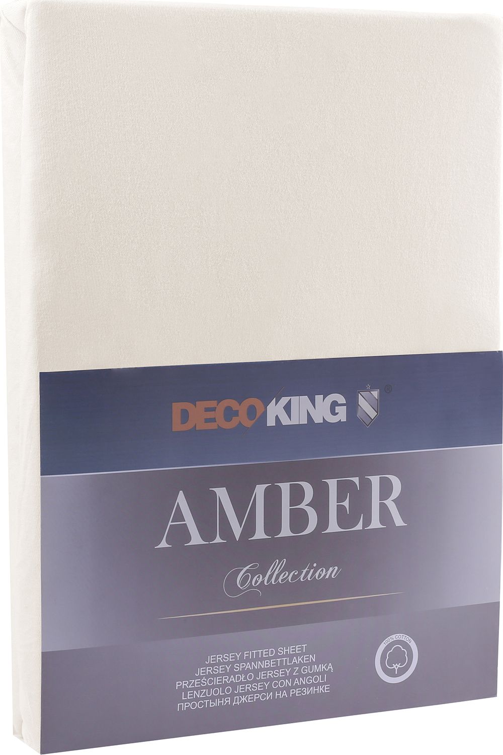 Decoking Prześcieradło Jersey Amber beżowe r. 120x200 cm