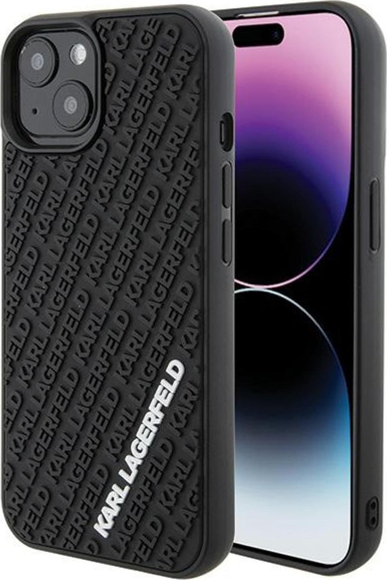 Karl Lagerfeld Karl Lagerfeld KLHCP15S3DMKRLK iPhone 15 / 14 / 13 6.1" czarny/black hardcase 3D Rubber Multi Logo