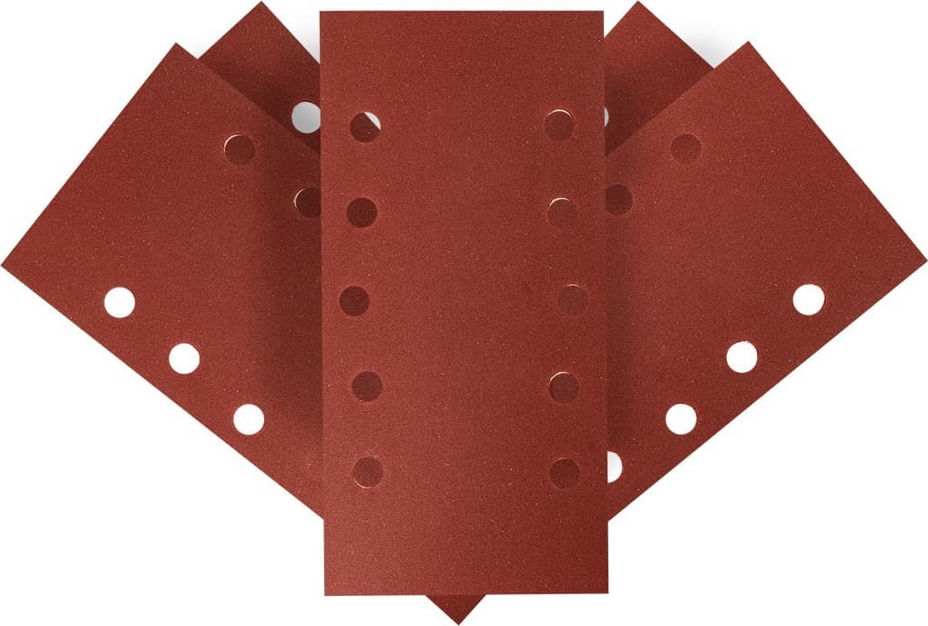 Graphite Papier ścierny na rzep 115 x 230 mm, K240, 5 szt., z otworami