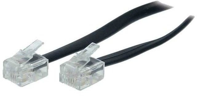 S-Impuls Kabel połączeniowy RJ11/RJ11 (6/4, 1:1) 1,5m czarny (VF v.5)