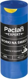Paclan PACLAN Expert 60l 40szt - worki na śmieci z taśmą ściągającą