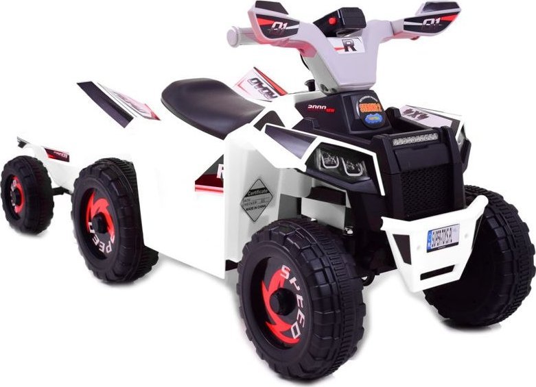 Import SUPER-TOYS QUAD ATV ROAD Z PRZYCZEPĄ I MEGAFONEM/XMX630T