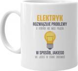 Koszulkowy Elektryk rozwiązuje problemy - kubek z nadrukiem