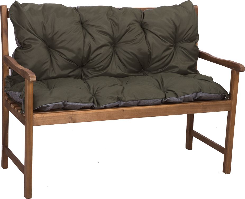 Setgarden Poduszka na ławkę ogrodową rozmiar 120x60x50. Kolor zielony