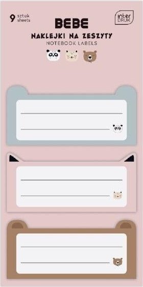 Naklejki na zeszyt BB Friend Girl 9szt