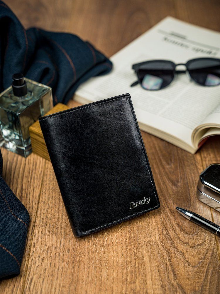 Rovicky Rewelacyjny Męski Portfel Rovicky Skóra Naturalna