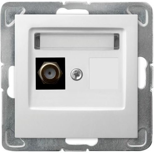 Ospel Gniazdo antenowe Impresja pojedyncze typu F tytan (GPA-1YF/m/23)