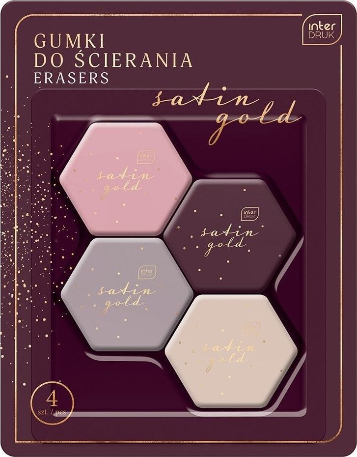 Gumka do mazania Satin Gold 4szt