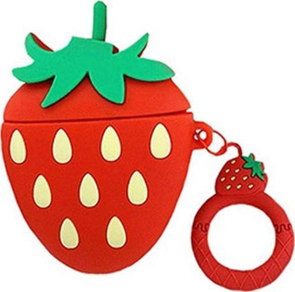 GEL ETUI AIRPODS 3 4 SŁUCHAWKI POKROWIEC TRUSKAWKA