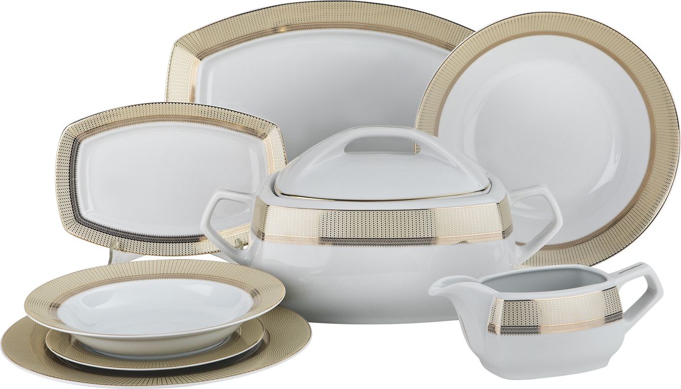 Ćmielów Serwis obiadowy 12/41 Amaro Gold